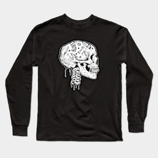 Corrupted Skull Long Sleeve T-Shirt